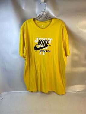 Nike Sportswear Men's Just Do It Graphic Tee Yellow BV0620-761